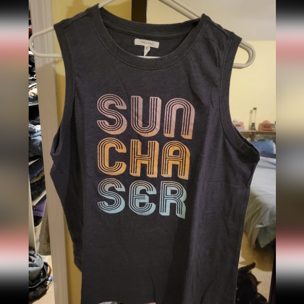 Maurices Dark Gray 'Sun Chaser' Tank Top